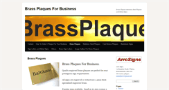 Desktop Screenshot of brassplaques.co.uk