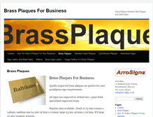 Tablet Screenshot of brassplaques.co.uk